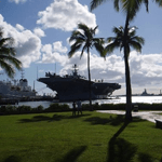 Garett Merk in Hawaii with CVN 72